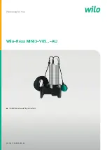 Предварительный просмотр 1 страницы Wilo Wilo-Rexa MINI3-V05-AU Series Installation And Operating Instructions Manual