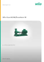 Wilo Wilo-Rexa NORM Installation And Operating Instructions Manual preview