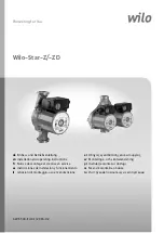 Wilo Wilo-Star-Z 25/6 Installation And Operating Instructions Manual предпросмотр