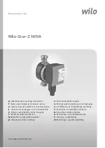 Wilo Wilo-Star-Z NOVA Installation And Operating Instructions Manual предпросмотр