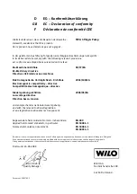 Preview for 29 page of Wilo Wilo-Sub TWU 4 Series Installation And Operating Instructions Manual