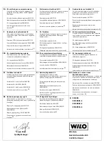 Preview for 30 page of Wilo Wilo-Sub TWU 4 Series Installation And Operating Instructions Manual