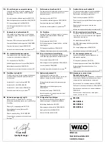 Предварительный просмотр 42 страницы Wilo WILO-Sub TWU4-0211EM Installation And Operating Instructions Manual