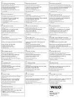 Предварительный просмотр 22 страницы Wilo Wilo-VR-System Installation And Operating Instructions Manual