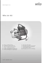 Preview for 1 page of Wilo WJ Series Installation And Operating Instructions Manual