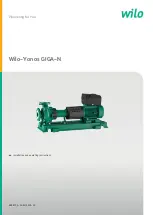 Wilo Yonos GIGA-N 125-5,5 Installation And Operating Instructions Manual предпросмотр