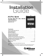 Wilson Electronics AG Pro Quint Installation Manual preview