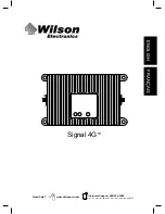 Wilson Electronics Signal 4G 460019 Manual предпросмотр