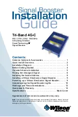 Wilson Electronics Tri-Band 4G-C Installation Manual preview