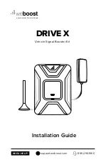 Предварительный просмотр 1 страницы Wilson Electronics weBoost DRIVE X 475021-M Installation Manual