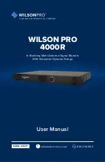 Preview for 1 page of Wilson Electronics WILSON PRO 4000R User Manual