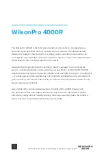 Preview for 4 page of Wilson Electronics WILSON PRO 4000R User Manual