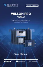 Предварительный просмотр 1 страницы WILSON PRO 1050 User Manual