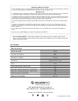 Preview for 24 page of WILSON PRO 460118 Installation Manual