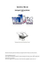 Preview for 1 page of WilTec 61020 Operation Manual