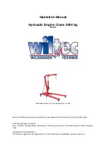 Preview for 1 page of WilTec 61031 Operation Manual