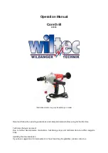 Preview for 1 page of WilTec 61500 Operation Manual