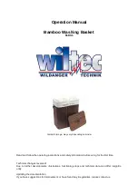 WilTec 61831 Operation Manual предпросмотр