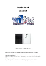 WilTec 62391 Operation Manual preview