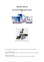 Preview for 1 page of WilTec AOYUE INT866 Operation Manual