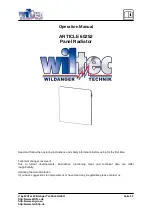 Preview for 1 page of WilTec ARTICLE 60252 Operation Manual