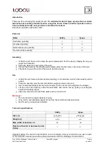 Preview for 3 page of WilTec toboli 62889 Operation Manual