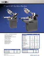 Предварительный просмотр 2 страницы Wilton Miter Band Saw Specifications