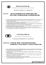 Preview for 30 page of wimex 980500 Assembly Lnstructions