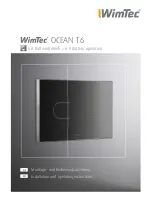 Preview for 1 page of WimTec OCEAN T6 Installation And Operating Instructions Manual