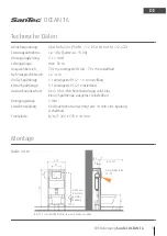 Предварительный просмотр 3 страницы WimTec SanTec OCEAN T6 Installation And Operating Instructions Manual