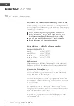 Preview for 2 page of WimTec SanTec OCEAN U6 Installation And Operating Instructions Manual