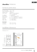 Предварительный просмотр 9 страницы WimTec SanTec OCEAN U6 Installation And Operating Instructions Manual