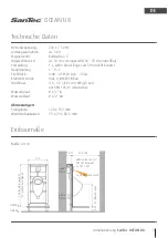 Preview for 3 page of WimTec SanTec Ocean U8 Installation And Operating Instructions Manual