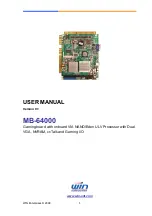 WIN Enterprises MB-64000 User Manual предпросмотр