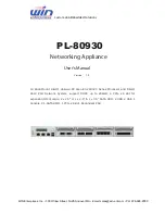 WIN Enterprises PL-80930 User Manual предпросмотр