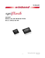 Preview for 1 page of Winbond 25Q16BVFIG User Manual