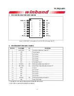 Preview for 5 page of Winbond 25Q16BVFIG User Manual