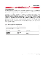 Preview for 14 page of Winbond 25Q16BVFIG User Manual