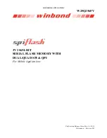 Winbond SpiFlash W25Q256FV Manual предпросмотр