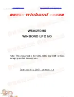 Winbond W83627DHG Manual предпросмотр