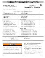 Preview for 1 page of Winchester WEFC SERIES User'S Information Manual