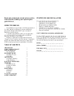 Preview for 2 page of Winco 35PTOC-3 Owner'S Manual