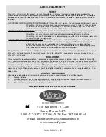 Preview for 12 page of Winco 6980-6988 Owner'S Operating Manual