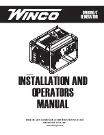 Winco DP5000/T Installation And Operator'S Manual предпросмотр