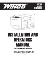 Preview for 1 page of Winco DR100F4 Installation And Operator'S Manual