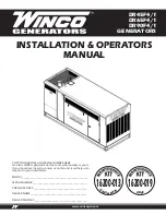 Предварительный просмотр 1 страницы Winco DR45F4/1 Installation & Operator'S Manual