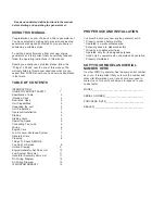 Preview for 2 page of Winco EC6010DR/R Installation, Operation And Maintenance Instructions