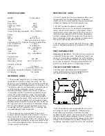 Preview for 4 page of Winco EC6010DR/R Installation, Operation And Maintenance Instructions