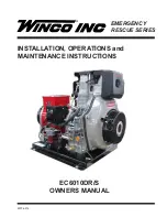 Winco EC6010DR Installation, Operation And Maintenance Instructions preview