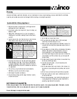 Preview for 5 page of Winco ESH Series Operating Instructions Manual